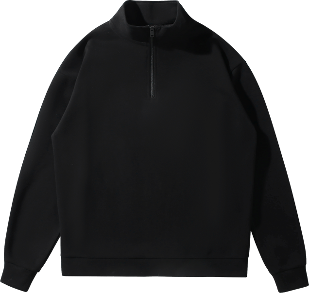 350g high-neck half-zip sweatshirt - Image 2