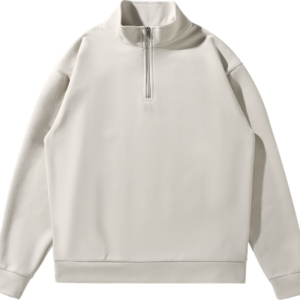 350g high-neck half-zip sweatshirt