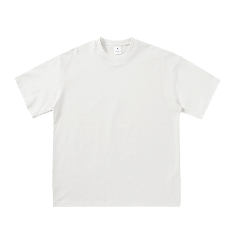 280g small-neck pure cotton T-shirt - Image 2