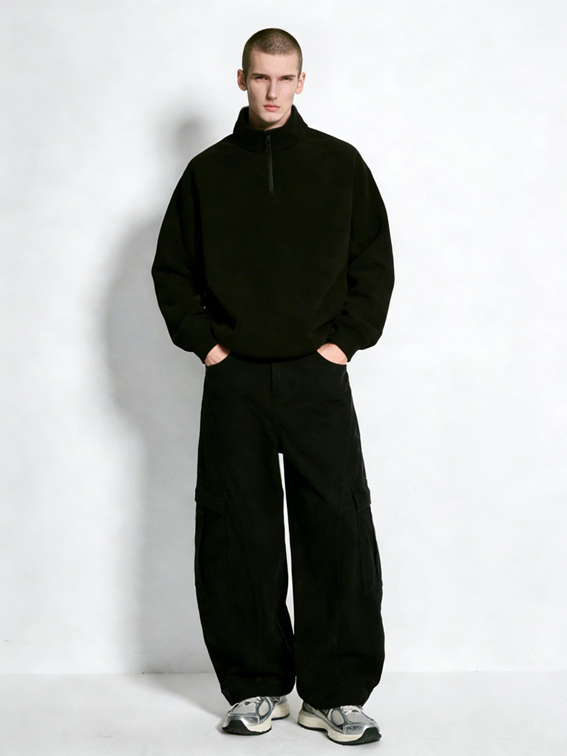 350g high-neck half-zip sweatshirt - Image 5