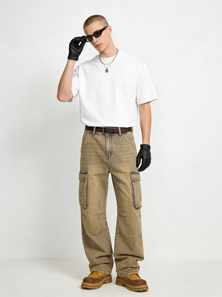 280g small-neck pure cotton T-shirt - Image 6