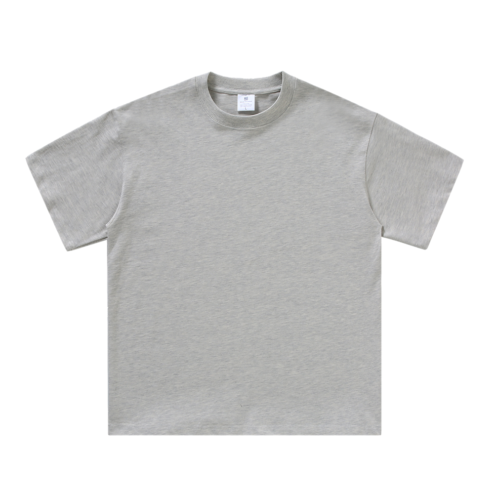 280g small-neck pure cotton T-shirt - Image 5